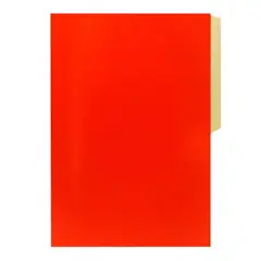 GENERICO - CARPETA CARTULINA PIGMENTADA ROJO TROQUELADA