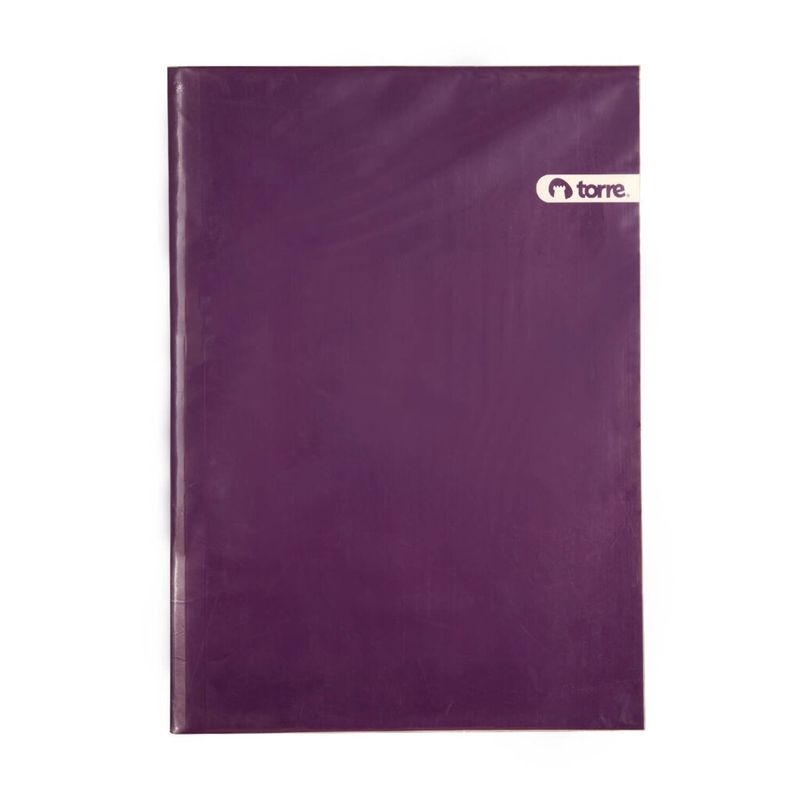 TORRE - Carpeta Plastificada con Accoclip Color Violeta Torre
