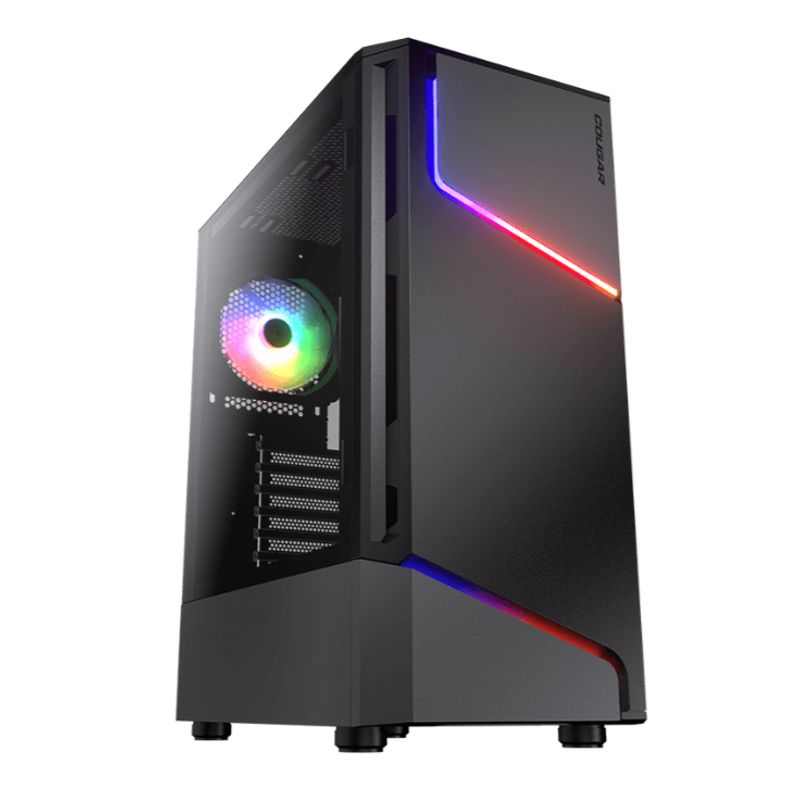 COUGAR - Gabinete - Cougar MX360 RGB - SFuente - ATX - Negro