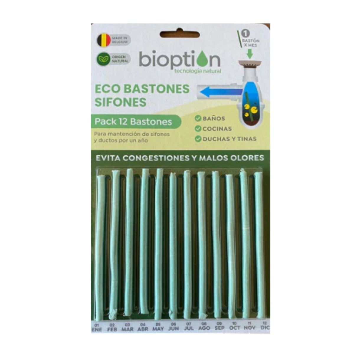 GENERICO - Eco Bastones Para Olor Sifones Baños Cocinas Duchas Y Tina