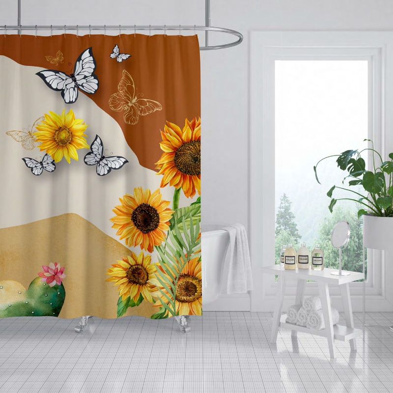 NO LOGO - Cortina Baño Ducha Tela Impermeable Varios Modelos