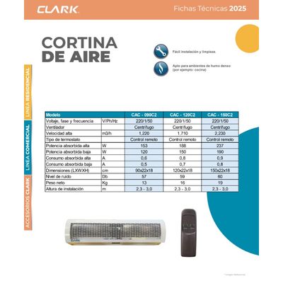 Imagen 2 del producto Cortina de aire frio 150 Cm