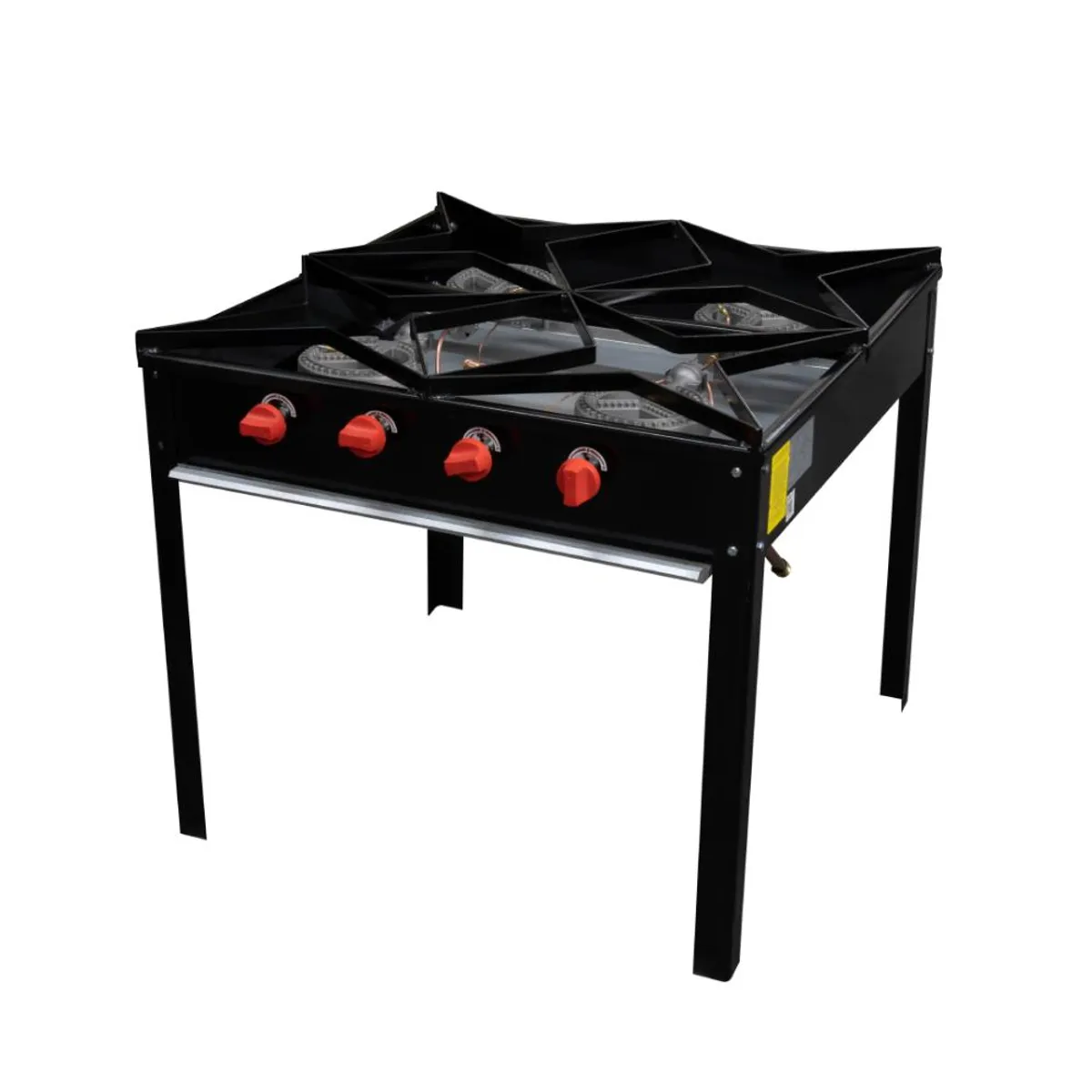 IMAHE - ANAFE ALTO 4 QUEMADORES GLP - Plateado