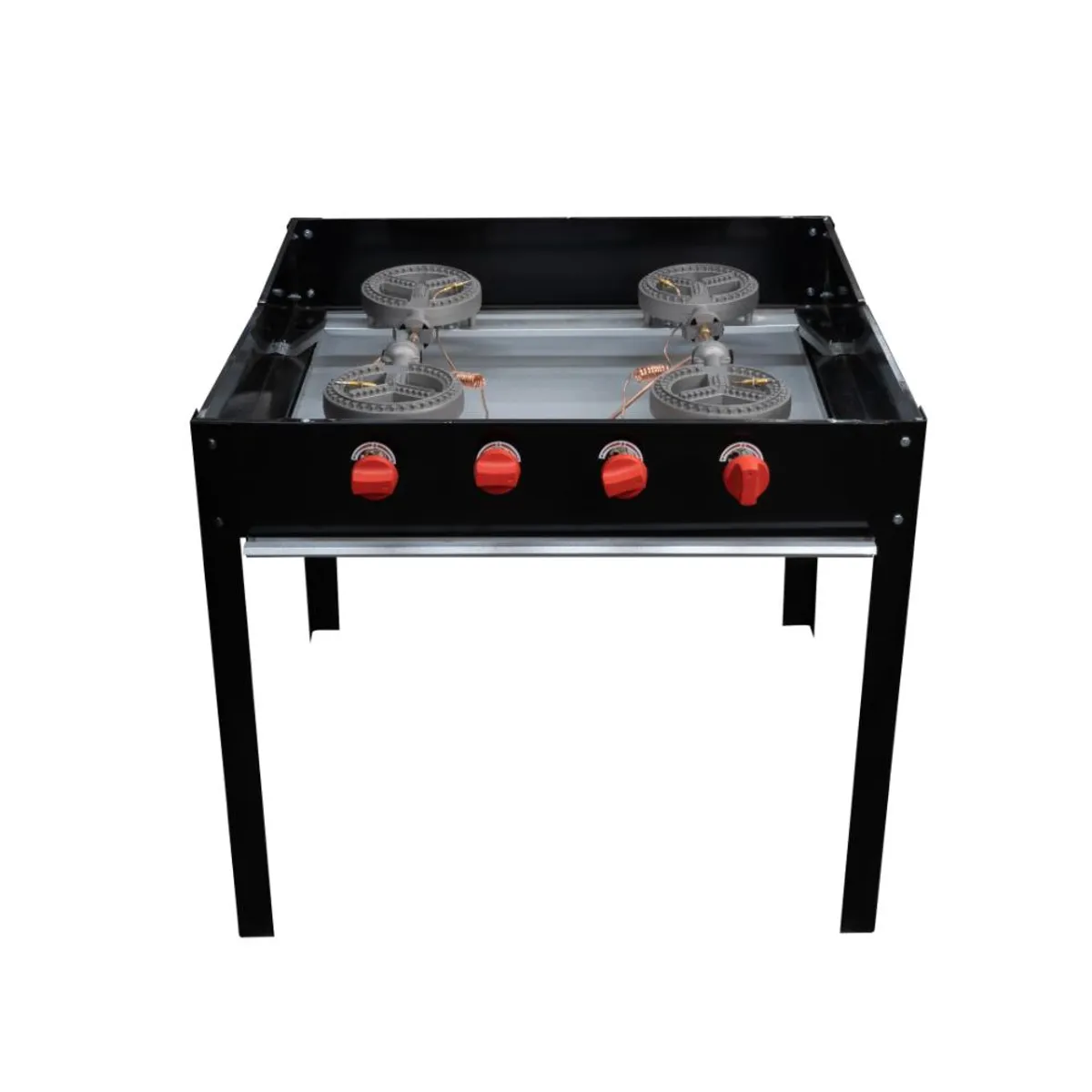 IMAHE - ANAFE ALTO 4 QUEMADORES GLP - Plateado