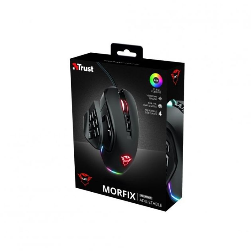 TRUST - Mouse Gamer TRUST GAMING MOUSE MORFIX CUSTOMISABLE