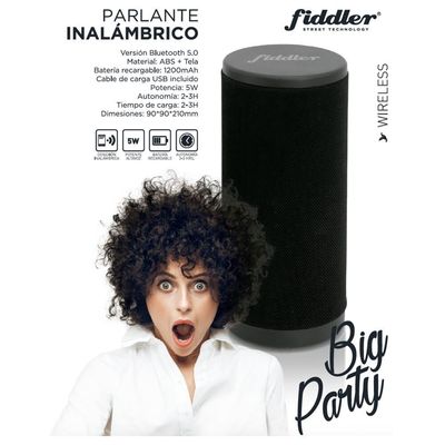 Imagen 2 del producto Parlante Portátil Bt Big Party FD3823 Negro