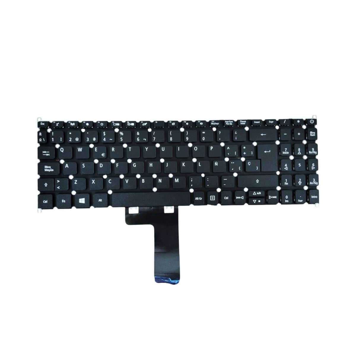 GENERICO - Teclado Alternativo Para Notebook Acer Sf315 Opaco Negro