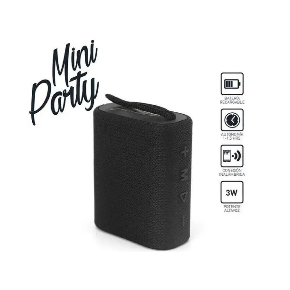 FIDDLER - Parlante Portátil Bt TWS Fiddler Mini Party FD-3811 Negro