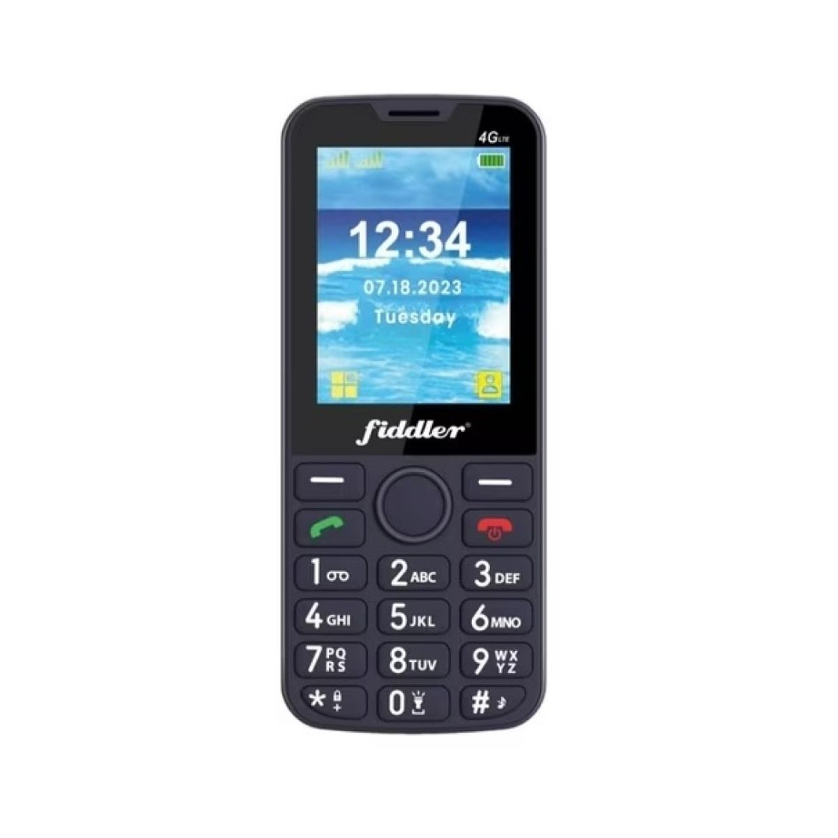 FIDDLER - Teléfono Celular Senior Fiddler D117 4G Negro