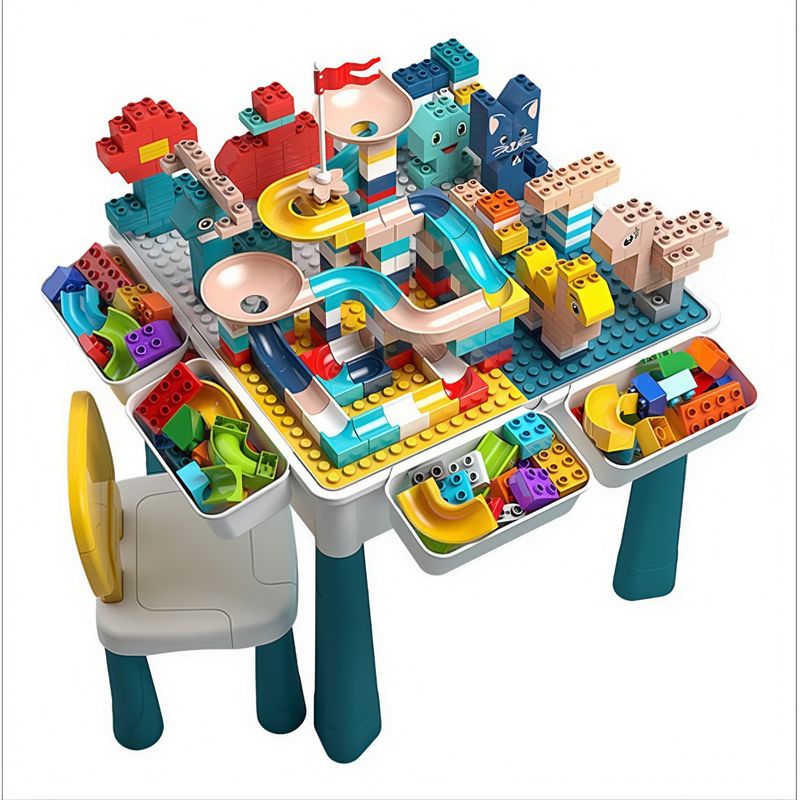 TODOK - Juego De Rol Infantil Unisex Con Legos Mesa Y Silla