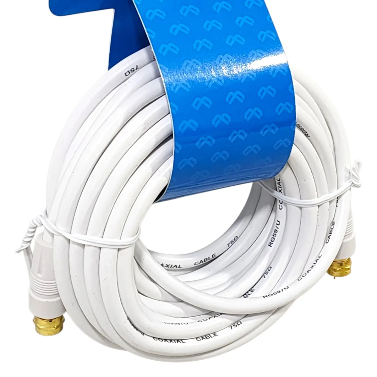 MACROTEL - Cable Coaxial RG-59/U 7,5 m con Conector “F” Macho MV-820