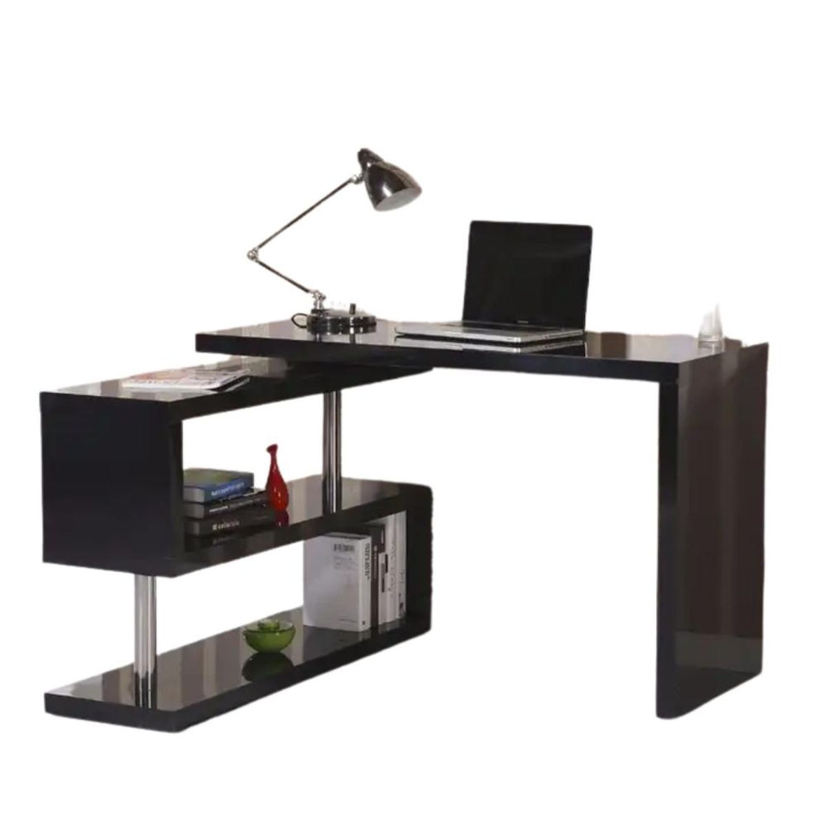 DETODOYMAS - Escritorio moderno en L 1405075cm Chic Home - Blanco