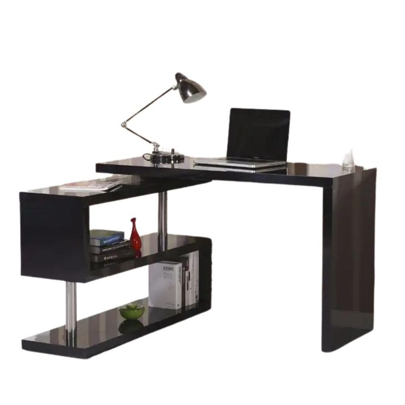 DETODOYMAS - Escritorio moderno en L 1405075cm Chic Home - Negro
