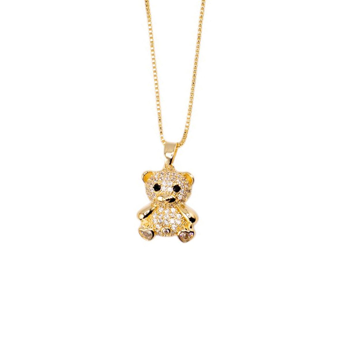 JOYAS MONTERO - Collar Teddy con Microcircones Baño de oro 24k