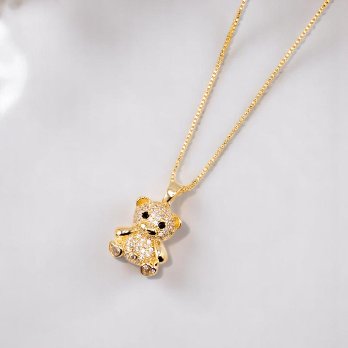 JOYAS MONTERO - Collar Teddy con Microcircones Baño de oro 24k