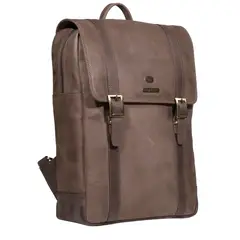 GINO RODINIS - MOCHILA HOMBRE  2114 CAFÉ