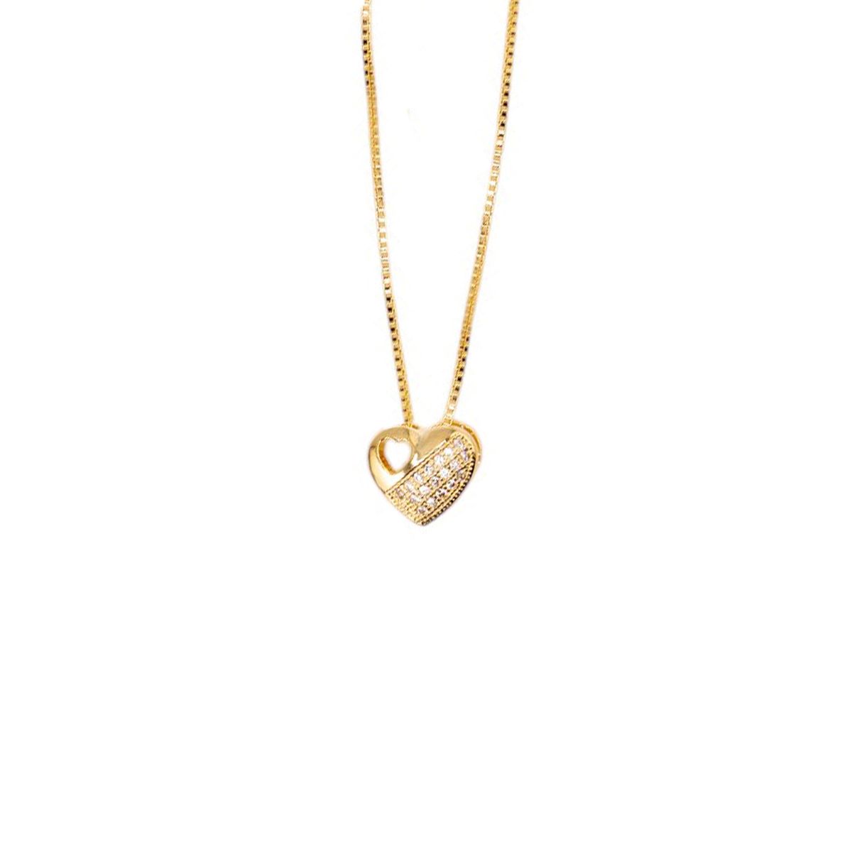 JOYAS MONTERO - Collar Celia con Microcircones Baño de oro 24k