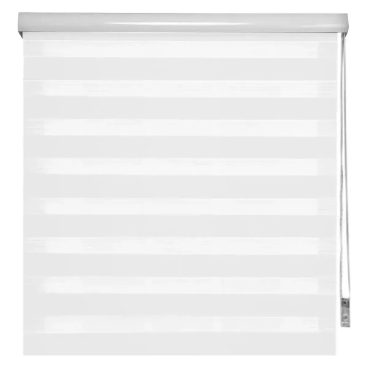 GENERICO - Cortinas Roller Duo Zebra Dia Y Noche Ancho 120x200 BLANCO