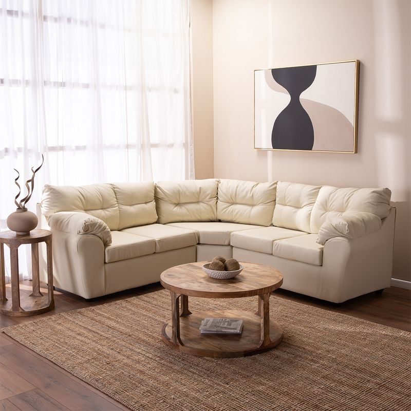 MUEBLES MPR - Seccional Alerce Pu Beige.