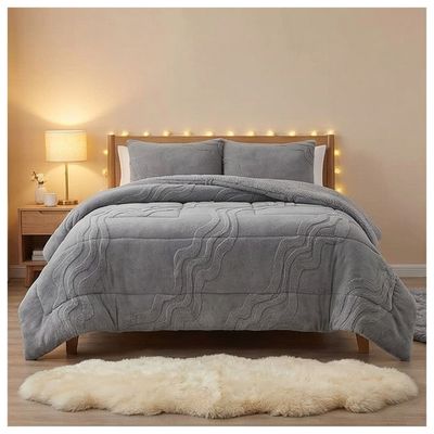 Imagen 2 del producto Cobertor Chiporro con Relieve King - Gris Claro Valladolid A11