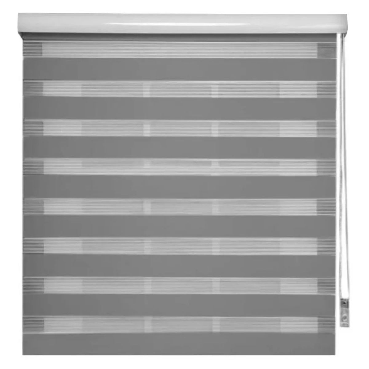 GENERICO - Cortinas Roller Duo Zebra Dia Y Noche Ancho 180x200 GRIS