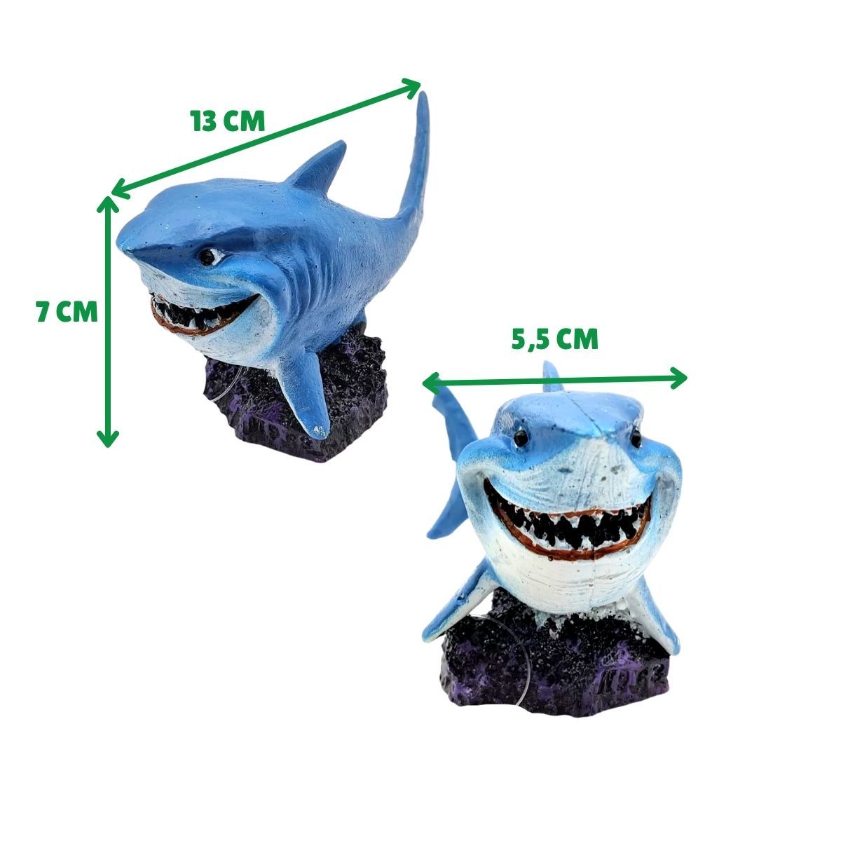 GENERICO - Adorno de Tiburón para Acuarios Decoración para Peceras