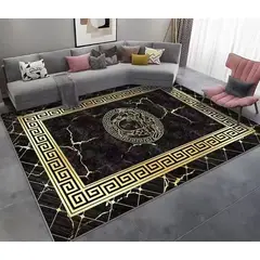 GENERICO - Alfombras Lisas Antideslizantes 180x200 Diseños 3d De Living