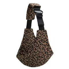 GENERICO - PORTA BEBES HAMACA BALANCIN COLUMPIO CAFE ANIMAL PRINT