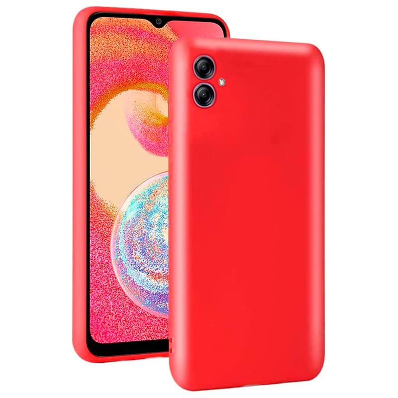 JOIGO - Carcasa Para Samsung A04e Goma Rojo
