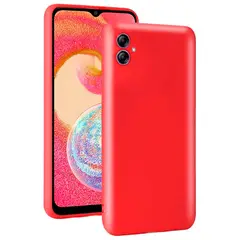 JOIGO - Carcasa Para Samsung A04e Goma Rojo