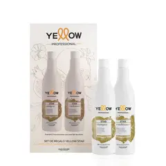 ALFAPARF MILANO - KIT SHAMPOO + ACONDICIONADOR YELLOW STAR BRILLO INTENSO