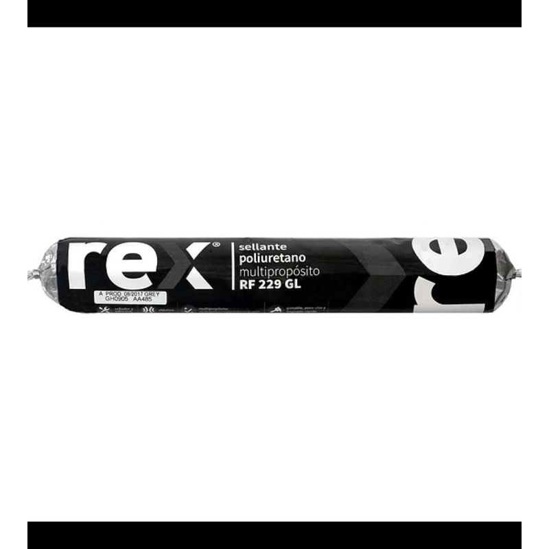 REXEL - Sellante Poliuretano GRIS Pu 600 Ml Multiproposito