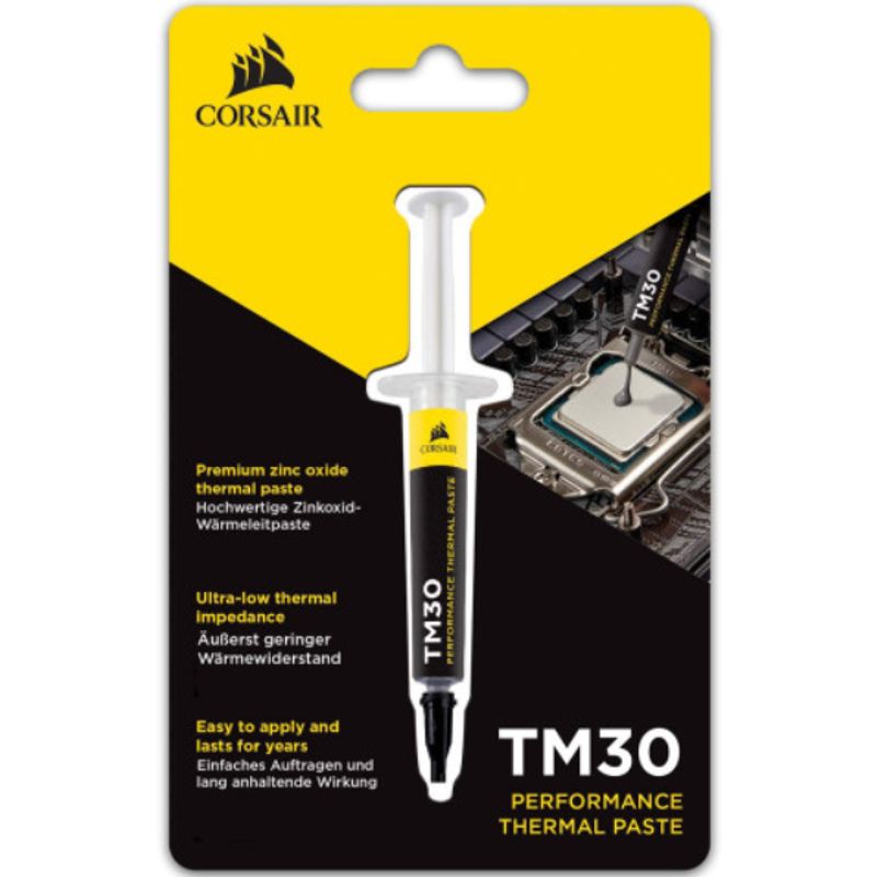 CORSAIR - Pasta Térmica - Corsair - TM30 - 3 g - Cond.Térmica 3.8 W/mK