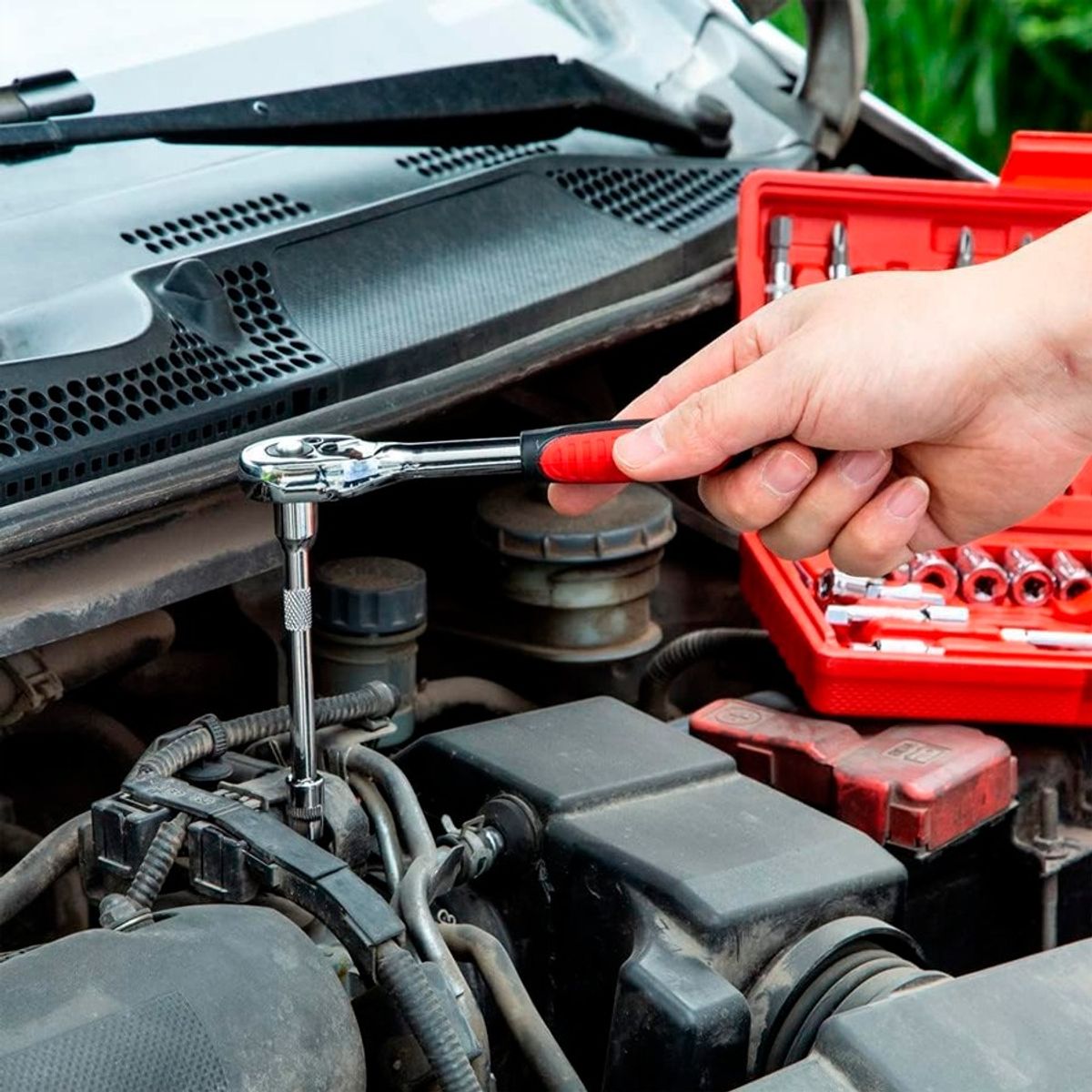 GENERICO - Juego De Llaves De Dados Y Herramientas De 46 Piezas