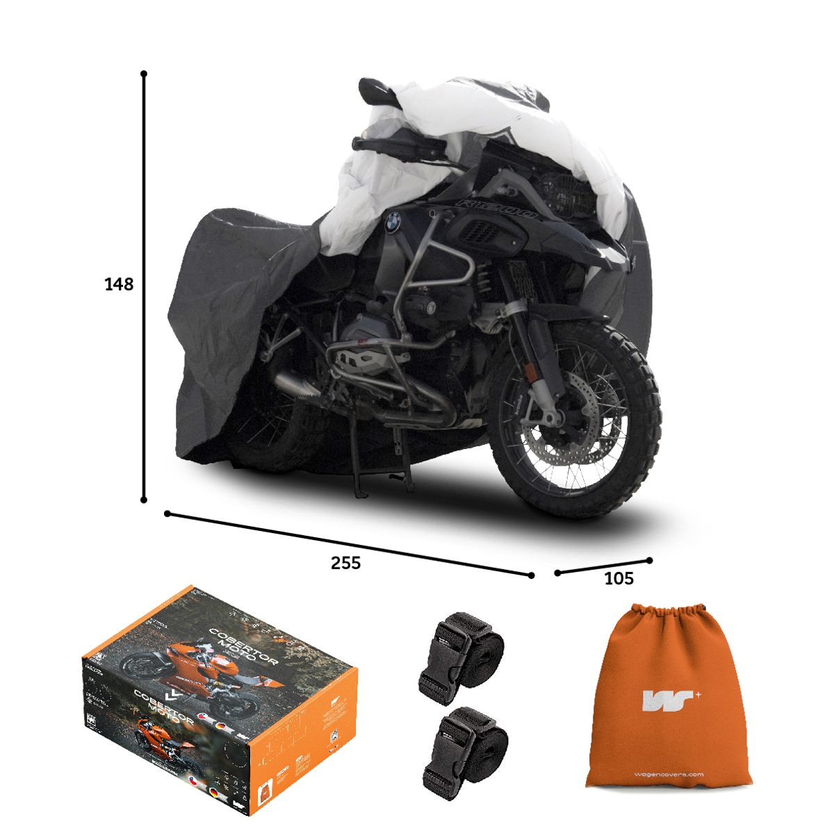 CWAGEN - Funda para Moto XXL Sin Top Case - Wagen Covers Deluxe