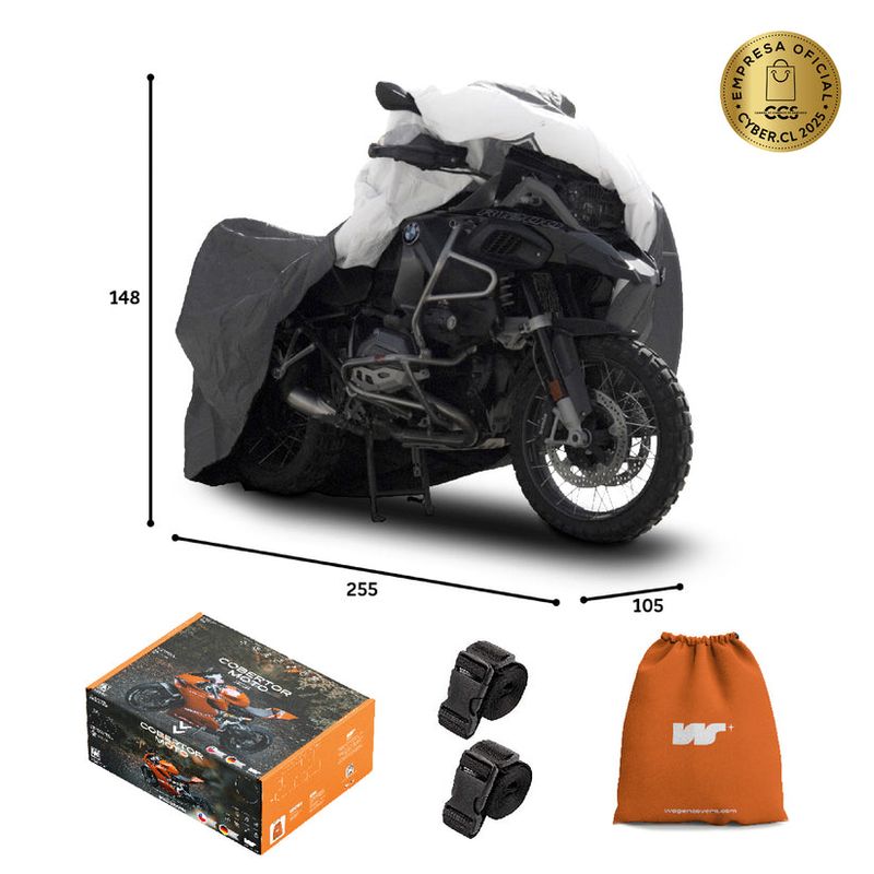 CWAGEN - Funda para Moto XXL Sin Top Case - Wagen Covers Deluxe