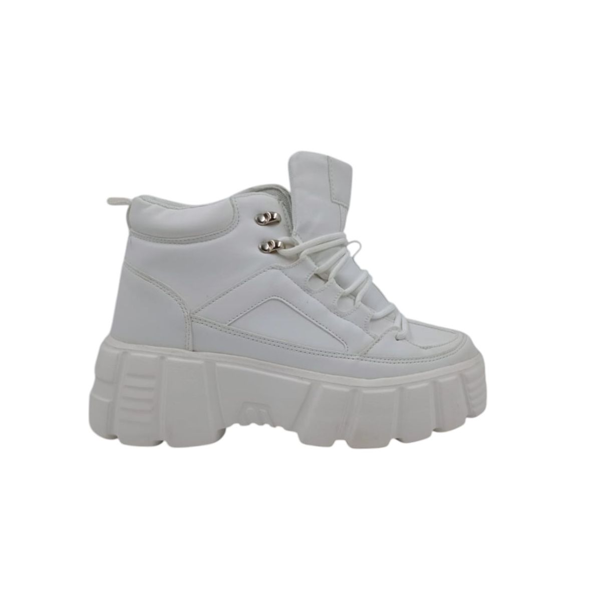 HERIEL - Zapatilla Blanca Plataforma Mujer
