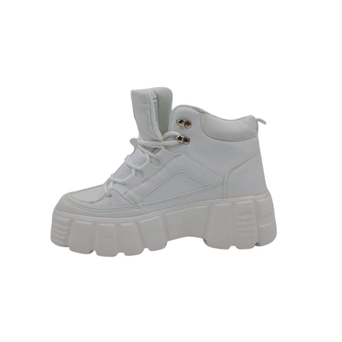 HERIEL - Zapatilla Blanca Plataforma Mujer