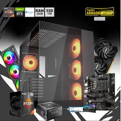 GENERICO - PC GAMER SILVER - RYZEN 7 5700G - RAM 32GB DDR4 - SSD 1TB - MSI RTX 4060 (8GB)