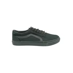 HERIEL - Zapatilla Negra Textil Mujer.