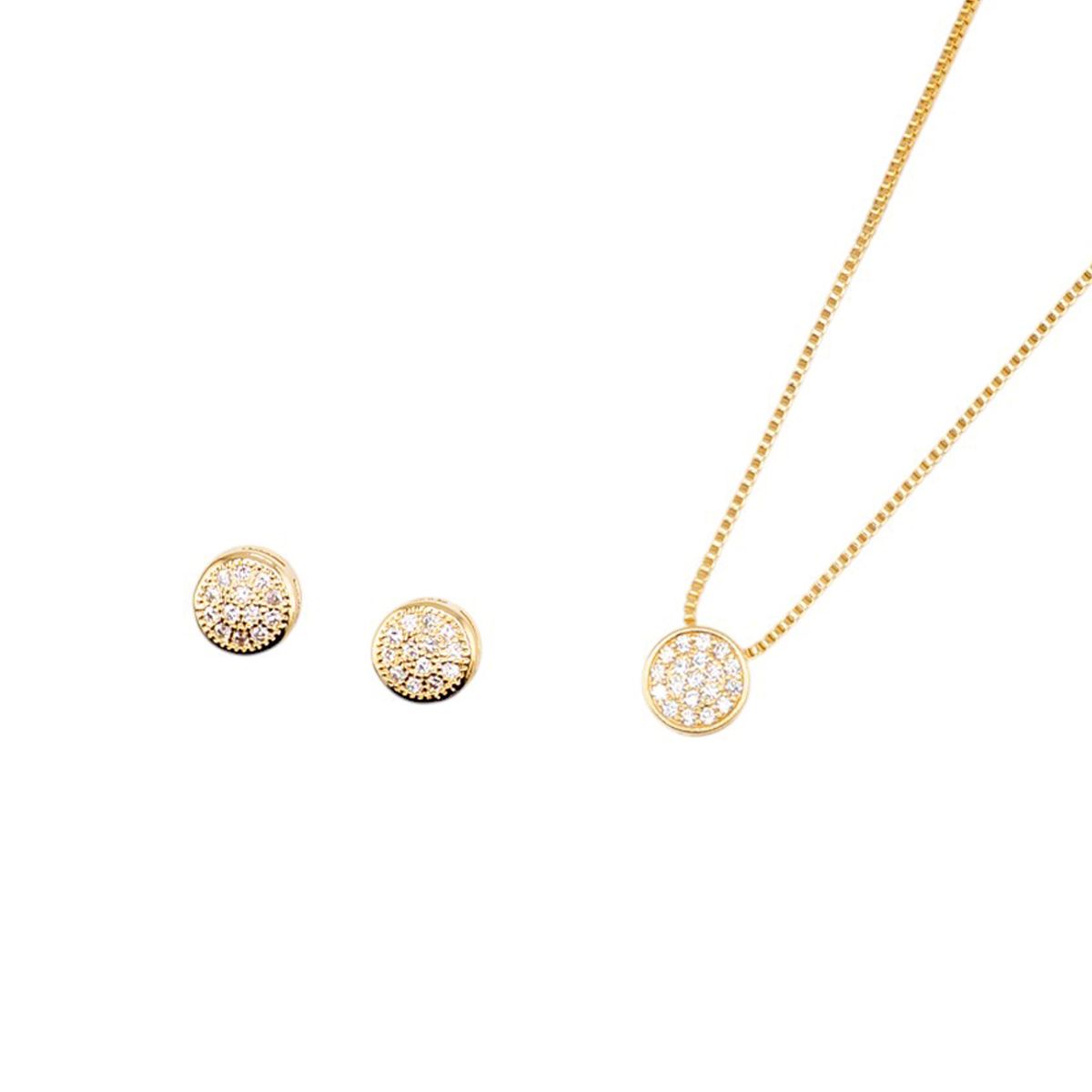JOYAS MONTERO - Conjunto Catarina Gold Microcircones