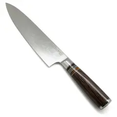 WAYU - Cuchillo 33 Cm Damascus Brown Pakka Limited