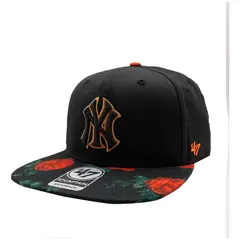47 BRAND - Gorra 47 MLB Yankees Rose Gard47 Negro Cerrada