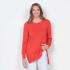WADOS - SWEATER MANGA LARGA SOLIDO ESCOTE REDONDO.