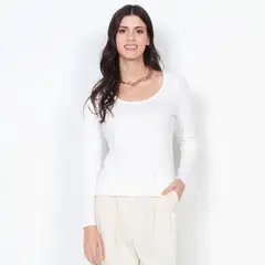 WADOS - POLERA MANGA LARGA ESCOTE REDONDO
