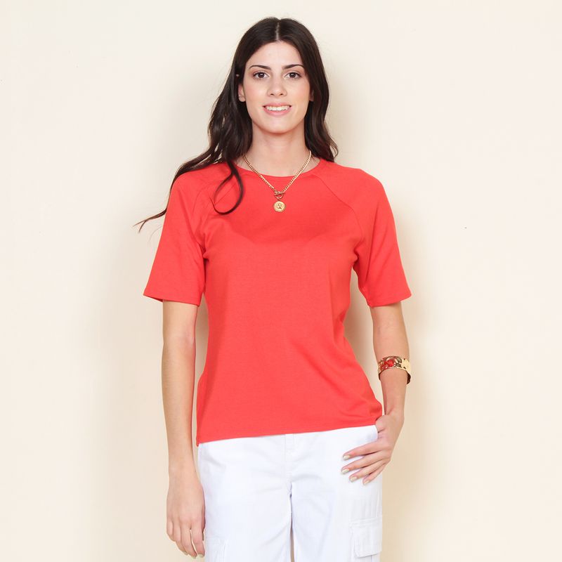 WADOS - POLERA MANGA CORTA SOLIDO ESCOTE REDONDO