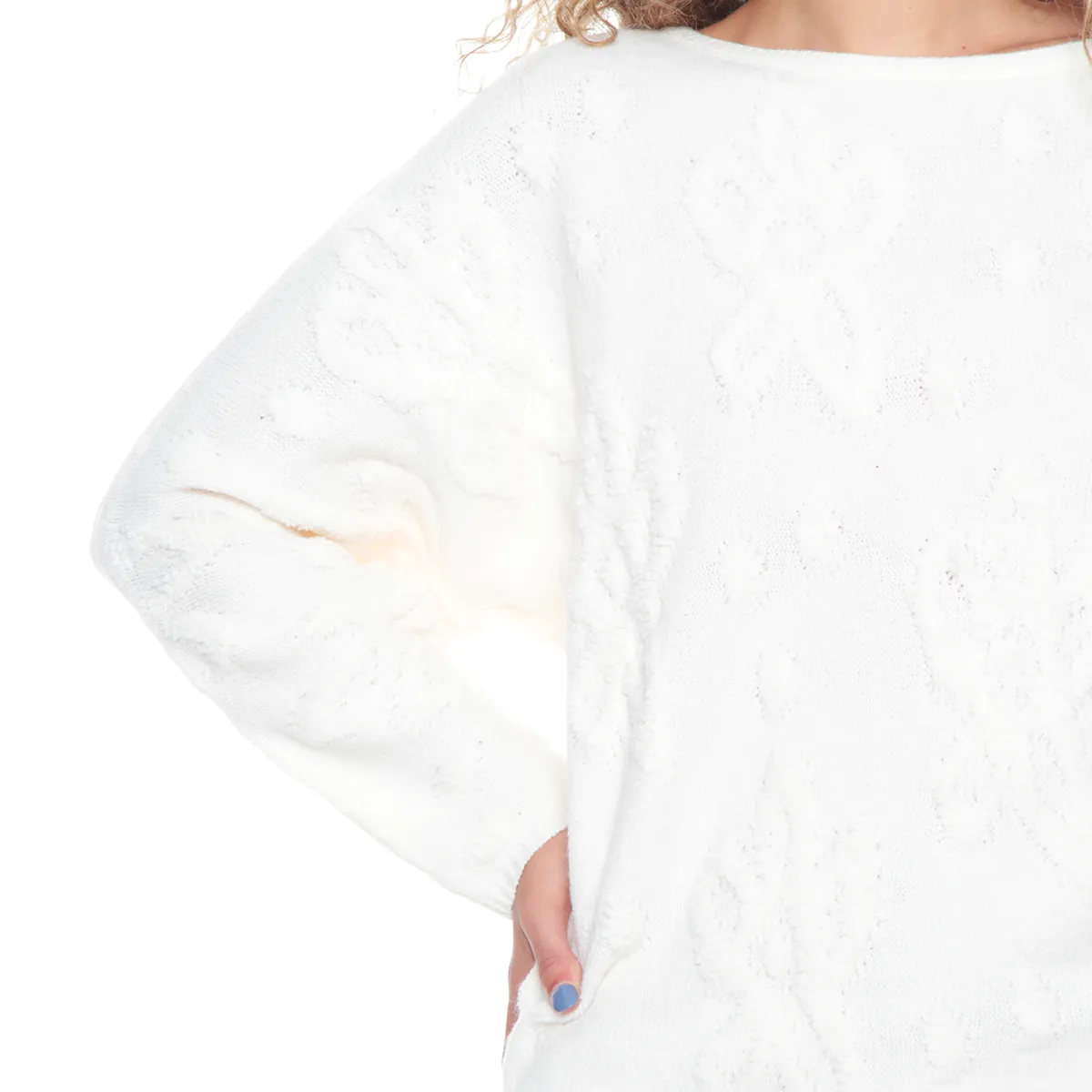 WADOS - SWEATER MANGA LARGA SOLIDO ESCOTE REDONDO