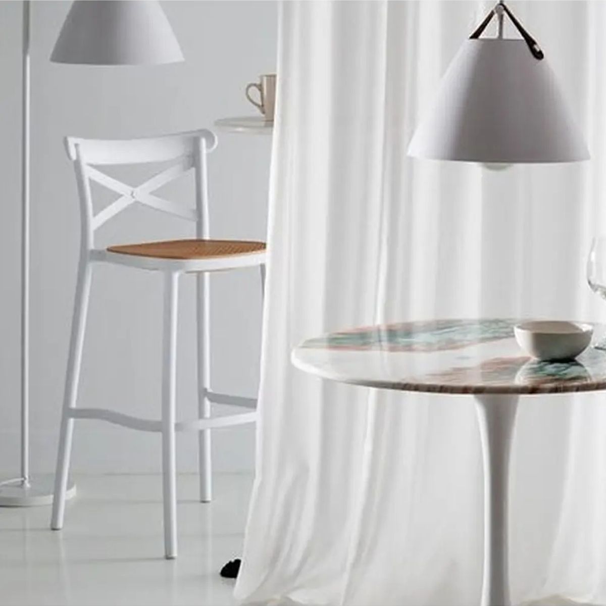 CORI CORI - Taburete Danubio Blanco 65cms