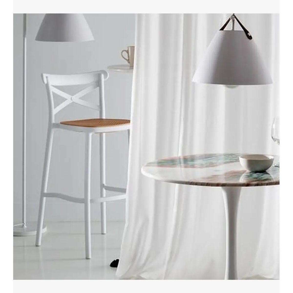 CORI CORI - Taburete Danubio Blanco 65cms