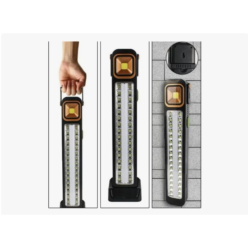GENERICO - Lampara Luz Emergencia Recargable 48 Led Solar Foco Usb